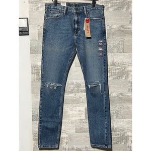 Levi’s 510 Skinny Stretch Distressed Jeans Pants 33 X 34 NWT